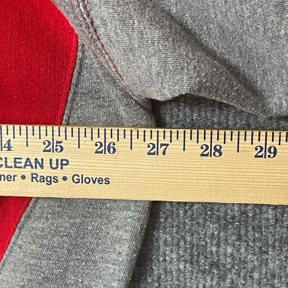 Ohio State Buckeyes Sweatshirt Red Grey Embroidered OSU Logo Mens XL - Picture 5 of 6